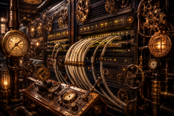 Network and server equipment representing secure business email systems