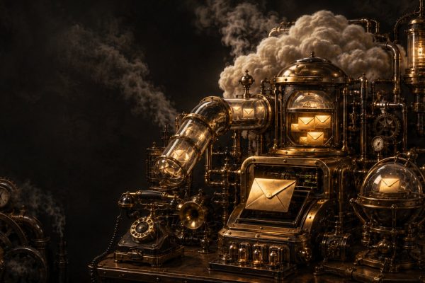 Email and cloud service machine representing business email support